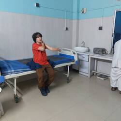 Aurèle at the hospital