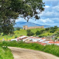 Blick auf El Real de la Jara