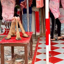 Fleischverkauf am Markt