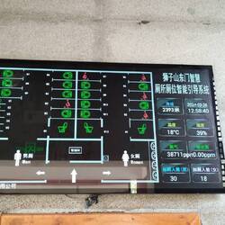 Kannten wir so auch noch nicht: die Statusanzeige der öffentlichen Toilette 😅
