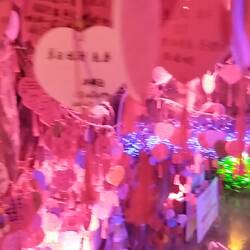 Die bunten Lichter haben uns auch direkt in eine Tourifalle gelockt, einen Laden für Krimskrams 😅