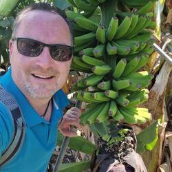 Bananenplantagen überall. Und Massen von Früchten 🍌