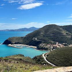 Blick auf Portbou/ Spanien