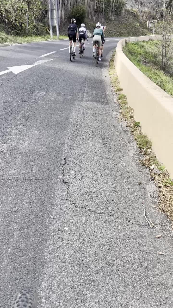 Die Gruppe der Rennrad Fahrer