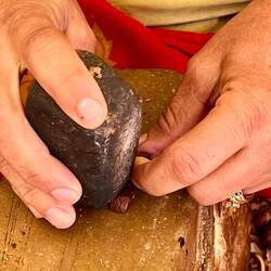 Mühevolle Handarbeit