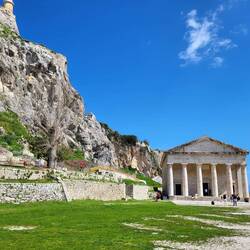 The Church of St George, built to look like an ancient Doric temple