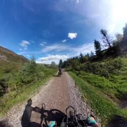 Gravel track on Route 881.