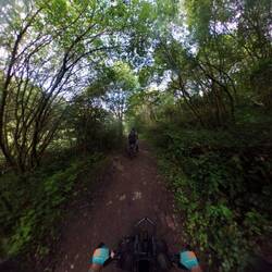 Riding along the Rhondda