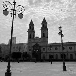Der Plaza ds San Antonio im Wolkenmeer.
