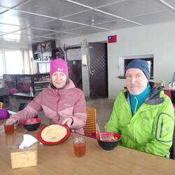 Frühstück im High Camp, Apfelpfannkuchen