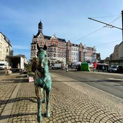 Wild Horse sculpture at "Schlossplatz Köpenick"