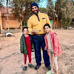 Papa bringt den Fisch