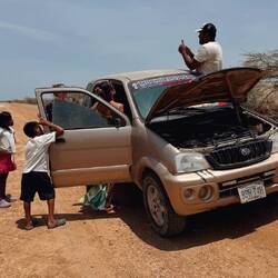 Offroader macht schlapp