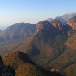 The Three Rondavels (round houses)