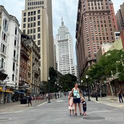 Santander Building nestled in the middle