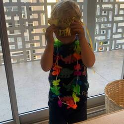 Bert getting into party mood!