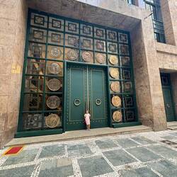 The doors to the Santander Building