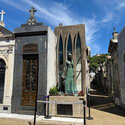 Mausoleum of a lady who died along with her husband in an avalanche on their honeymoon