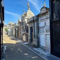 Street like rows of mausoleums