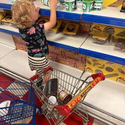 Getting the shopping in!