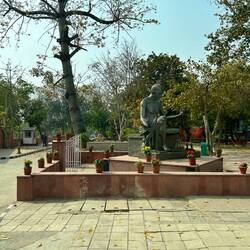 Ghandi's cremation site.