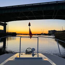 Last trip to shore for the night