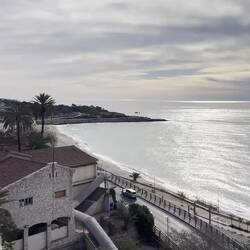 Tarragona am Morgen, Blick in die Bucht beim Hafen