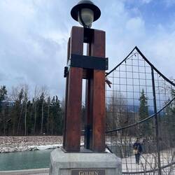 First full day we walk along the Kicking Horse River Walkway
