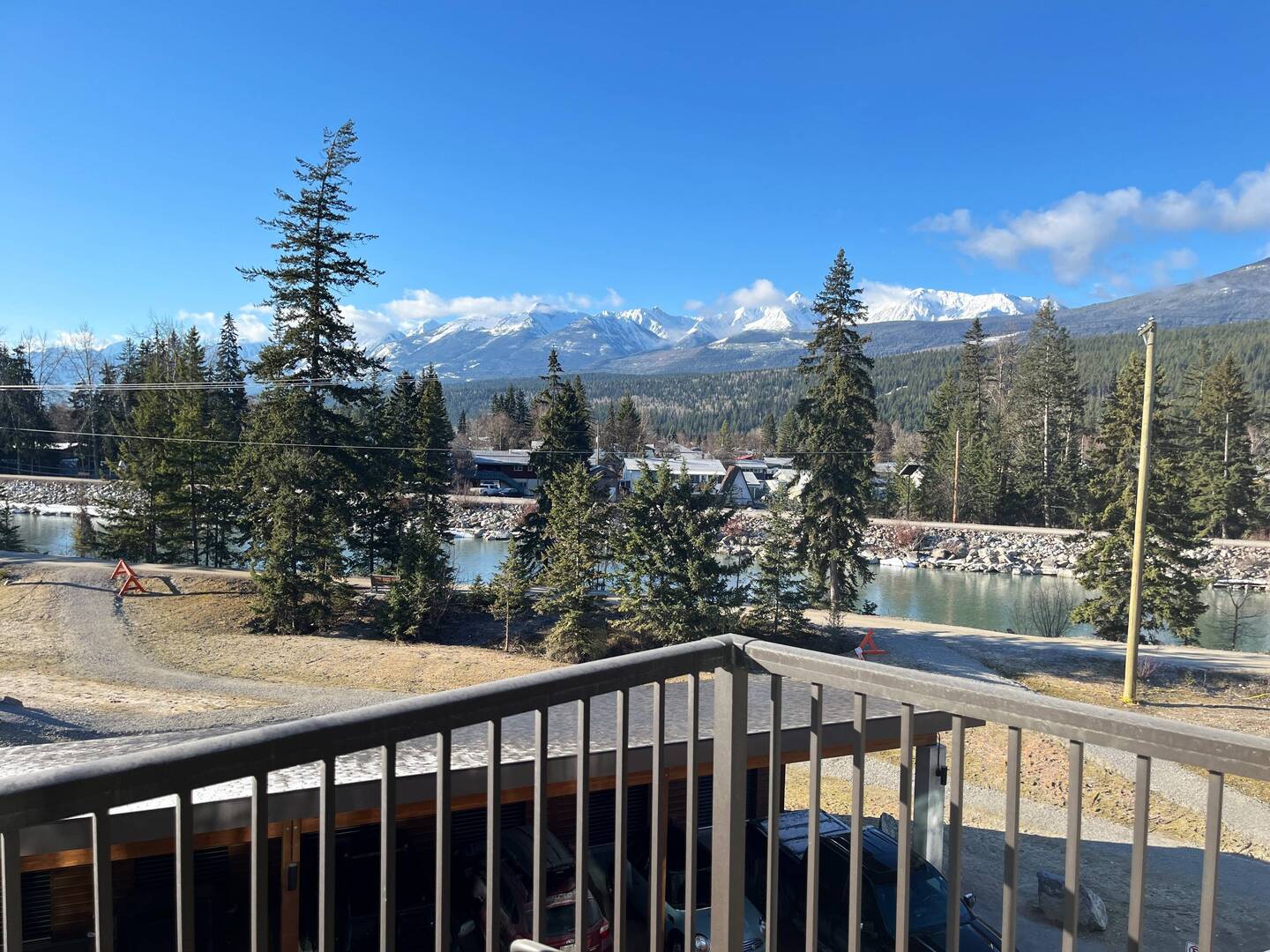Sunny view from our balcony