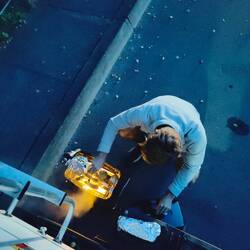 Grillen auf dem Parkplatz