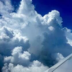Some serious thunderheads as we begin our approach to Darwin Airport ... Northern Territory.