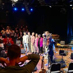 Josh and the workshop group