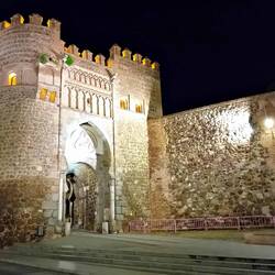 The Puerta del Sol by night