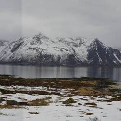 We stopped to take a panorama from the side of the road; the weather was starting to turn.