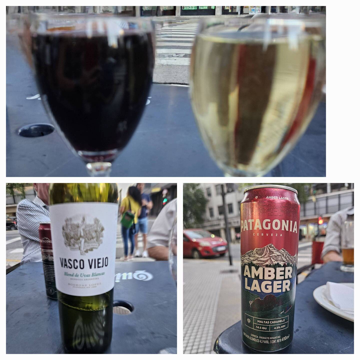 Drinks before...full glasses!