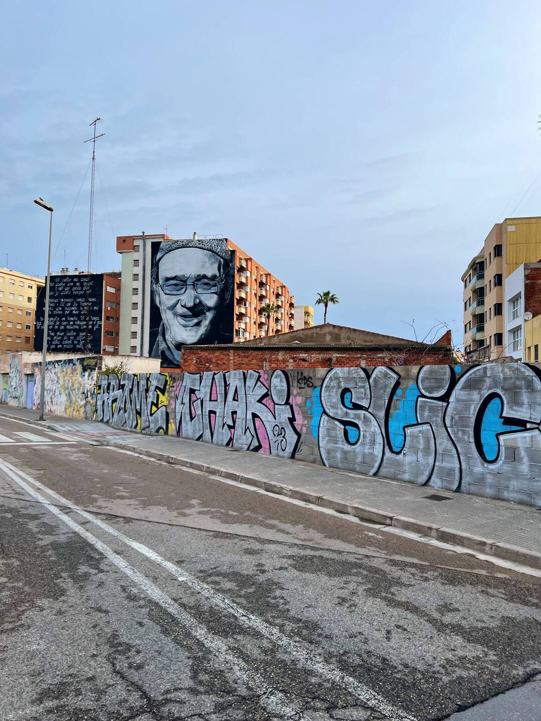 Großes Wand Graffiti in Vinaros