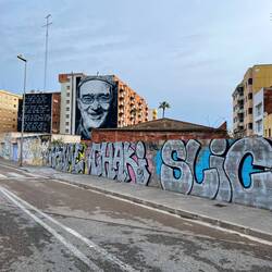 Großes Wand Graffiti in Vinaros