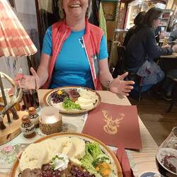 Und es gab ganz überraschend Hirsch!