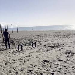 Morgens in Torremolinos am Strand