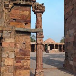 Many Hindu inscriptions remain and we're not destroyed but most were.