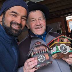 Fritz proving that he actually did a semester of clockmaking back in the day