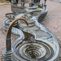 A fountain work from Donaueschingen, grudgingly allowed.