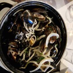 Zum Abendessen: Muscheln!