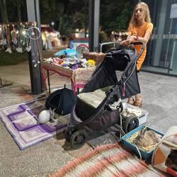 sogar am Markt noch echte Osterhäsli entdeckt