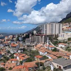 Krujë - our hotel is the Panorama right in the middle