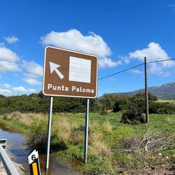 Abbiegen zu den Dünen