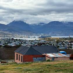 Views back over Ushuaia Bay