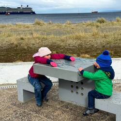 Too cold and windy for a picnic!