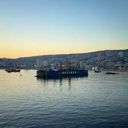 Final stop of the cruise at Valparaiso