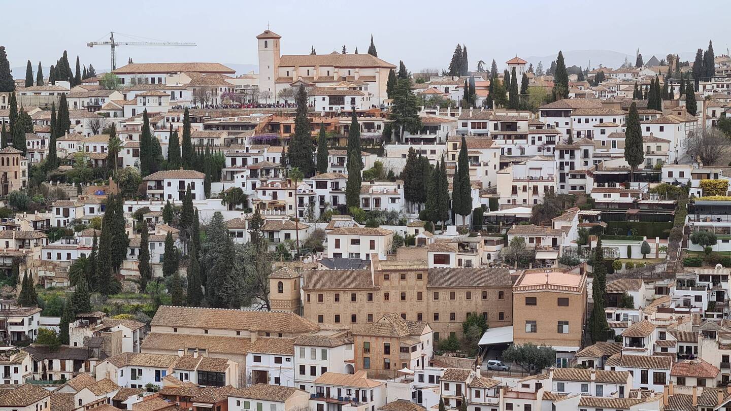 Blick von der Alhambra auf den Albaicin